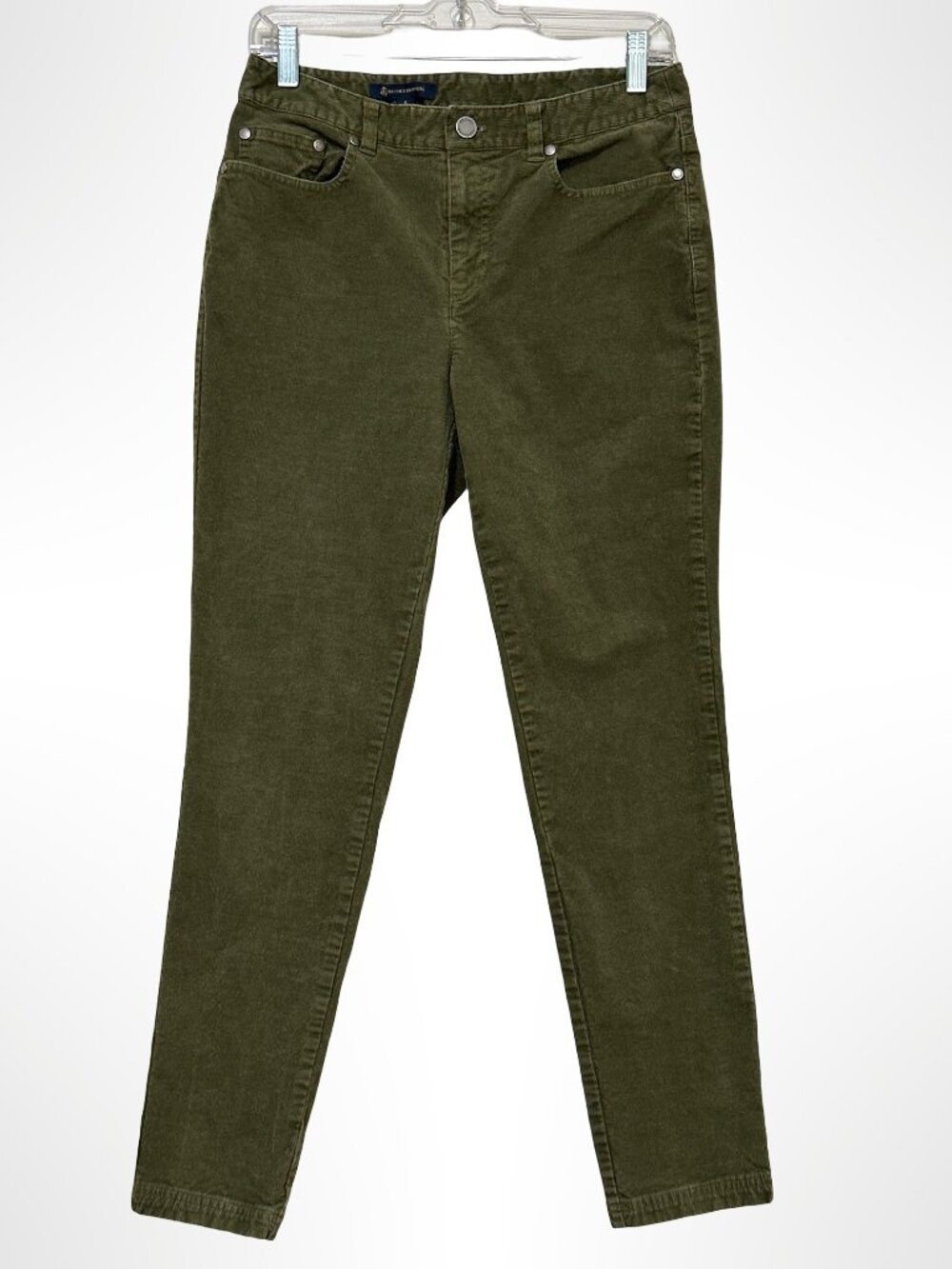 BROOKS BROTHERS Five-Pocket Corduroy Pants Olive Green Size 6